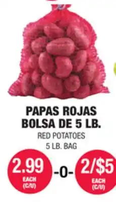 Carnicerias Jimenez PAPAS ROJAS BOLSA DE 5 LB offer