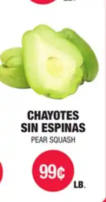 Carnicerias Jimenez CHAYOTES SIN ESPINAS offer