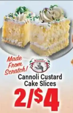 Angelo Caputo's Fresh Market Cannoli Custard Cake Slices offer