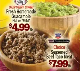 Angelo Caputo's Fresh Market Fresh Homemade Guacamole Hot or Mild Choice Seasoned Beef Taco Meat offer