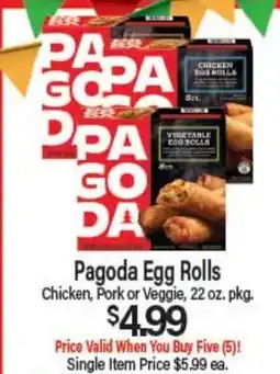Angelo Caputo's Fresh Market Pagoda Egg Rolls offer