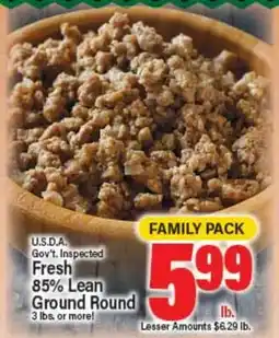 Angelo Caputo's Fresh Market Fresh 85% Lean Ground Round offer