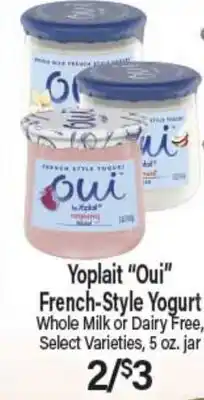 Angelo Caputo's Fresh Market Yoplait Oui French-Style Yogurt offer