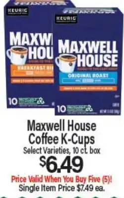 Angelo Caputo's Fresh Market Maxwell House Coffee K-Cups offer