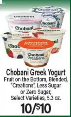 Angelo Caputo's Fresh Market Chobani Greek Yogurt offer