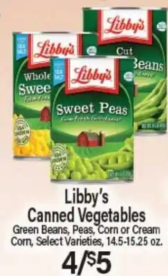 Angelo Caputo's Fresh Market Libby's Canned Vegetables offer