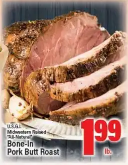 Angelo Caputo's Fresh Market U.S.G.I. Midwestern Raised All-Natural Bone-In Pork Butt Roast offer