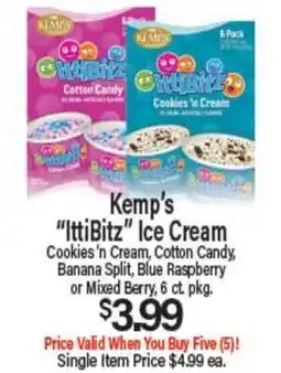 Angelo Caputo's Fresh Market Kemp's IttiBitz Ice Cream offer