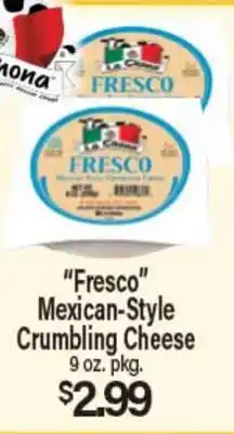Angelo Caputo's Fresh Market Fresco Mexican-Style Crumbling Cheese offer