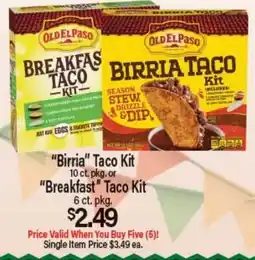 Angelo Caputo's Fresh Market Birria Taco Kit 10 ct. pkg. or Breakfast Taco Kit 6 ct. pkg offer