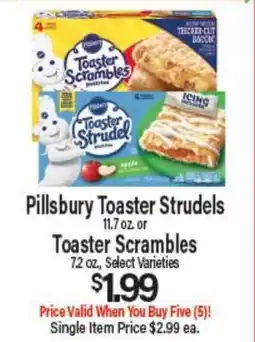 Angelo Caputo's Fresh Market Pillsbury Toaster Strudels 11.7 oz. or Toaster Scrambles 7.2 oz offer
