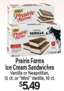Angelo Caputo's Fresh Market Prairie Farms Ice Cream Sandwiches offer