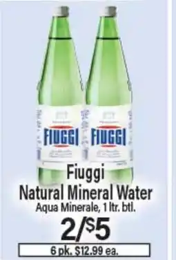 Angelo Caputo's Fresh Market Fiuggi Natural Mineral Water offer
