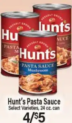 Angelo Caputo's Fresh Market Hunt's Pasta Sauce offer
