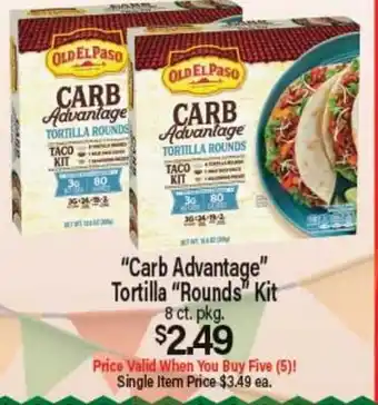 Angelo Caputo's Fresh Market Carb Advantage Tortilla Rounds Kit offer