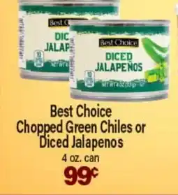 Angelo Caputo's Fresh Market Best Choice Chopped Green Chiles or Diced Jalapenos offer