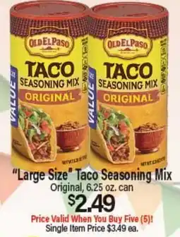 Angelo Caputo's Fresh Market Large Size Taco Seasoning Mix offer