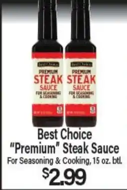 Angelo Caputo's Fresh Market Best Choice Premium Steak Sauce offer