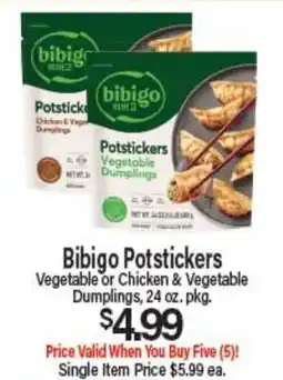 Angelo Caputo's Fresh Market Bibigo Potstickers offer