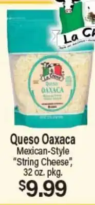 Angelo Caputo's Fresh Market Queso Oaxaca Mexican-Style String Cheese offer