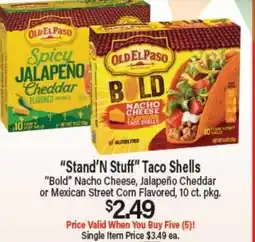 Angelo Caputo's Fresh Market Stand'N Stuff Taco Shells offer
