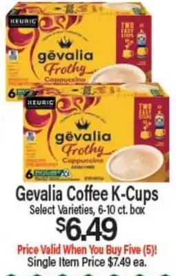 Angelo Caputo's Fresh Market Gevalia Coffee K-Cups offer