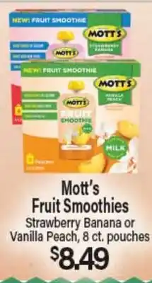 Angelo Caputo's Fresh Market Mott's Fruit Smoothies offer