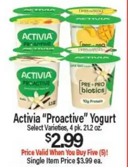 Angelo Caputo's Fresh Market Activia Proactive Yogurt offer