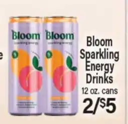 Angelo Caputo's Fresh Market Bloom Sparkling Energy Drinks offer