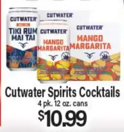 Angelo Caputo's Fresh Market Cutwater Spirits Cocktails offer