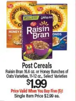 Angelo Caputo's Fresh Market Post Cereals offer