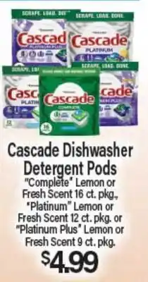 Angelo Caputo's Fresh Market Cascade Dishwasher Detergent Pods offer
