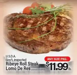 Angelo Caputo's Fresh Market U.S.D.A. Gov't Inspected Ribeye Roll Steak offer