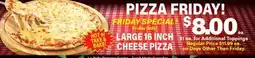 Angelo Caputo's Fresh Market LARGE 16 INCH CHEESE PIZZA offer