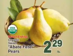 Angelo Caputo's Fresh Market Organic Sweet Abate Fetel Pears offer