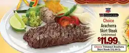 Angelo Caputo's Fresh Market Choice Aracherra Skirt Steak offer