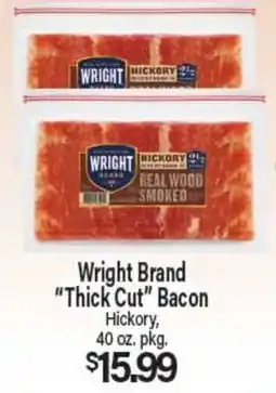 Angelo Caputo's Fresh Market Wright Brand Thick Cut Bacon offer