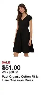 Nordstrom Pact Organic Cotton Fit & Flare Crossover Dress offer