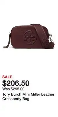 Nordstrom Tory Burch Mini Miller Leather Crossbody Bag offer
