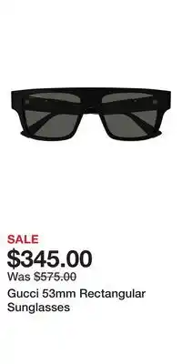 Nordstrom Gucci 53mm Rectangular Sunglasses offer