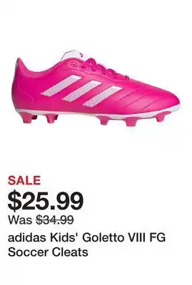 Dick's Sporting Goods adidas Kids' Goletto VIII FG Soccer Cleats offer