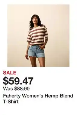 Dick's Sporting Goods Faherty Women's Hemp Blend T-Shirt offer