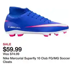 Dick's Sporting Goods Nike Mercurial Superfly 10 Club FG/MG Soccer Cleats offer