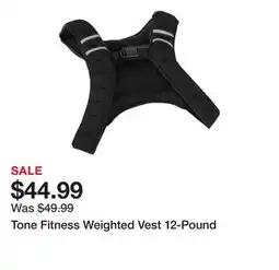 Dick's Sporting Goods Tone Fitness Weighted Vest 12-Pound offer