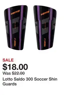 Dick's Sporting Goods Lotto Saldo 300 Soccer Shin Guards offer