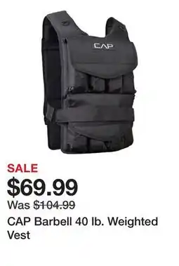 Dick's Sporting Goods CAP Barbell 40 lb. Weighted Vest offer
