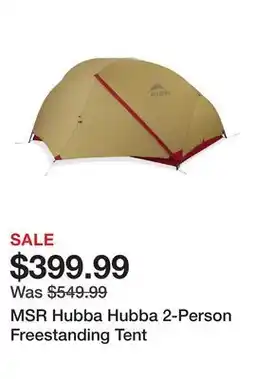 Dick's Sporting Goods MSR Hubba Hubba 2-Person Freestanding Tent offer