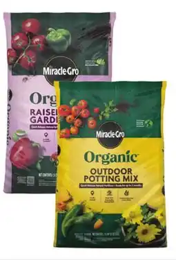 Ace Hardware Miracle-Gro Organic 1.5 Cu. Ft. Raised Bed & Garden Soil or 25 Qt. Outdoor Potting Mix offer