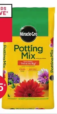 Ace Hardware Miracle‑Gro Potting Mix, 50 Qt offer