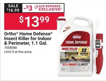 Ace Hardware Ortho Home Defense Insect Killer for Indoor & Perimeter, 1.1 Gal offer